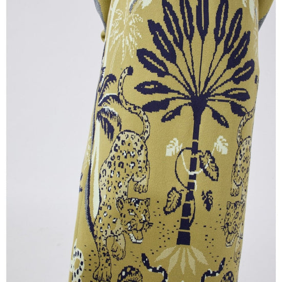 Young Ideas/Henmores - Written In The Stars Dex Jacquard Duster - Green - S