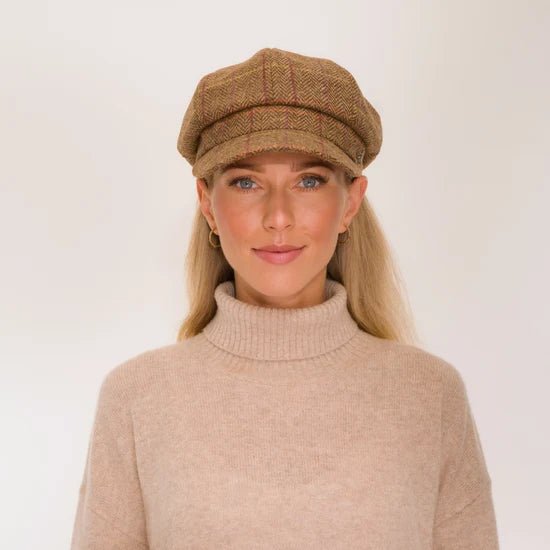 Young Ideas & Henmores -Higham Tweed Baker Boy -Chestnut -S