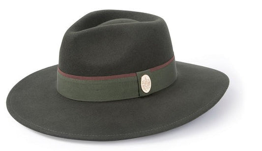Young Ideas & Henmores -Oxley Fedora -Olive Green -L
