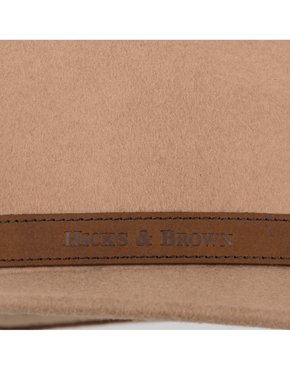 Young Ideas/Henmores - Suffolk Fawn Side Feather Fedora - Camel - XS