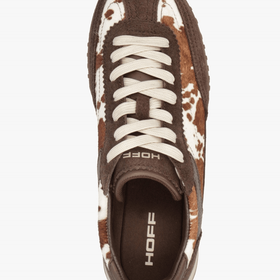 Young Ideas & Henmores -W Bridge MKII Trainer -Brown Cow Print -4