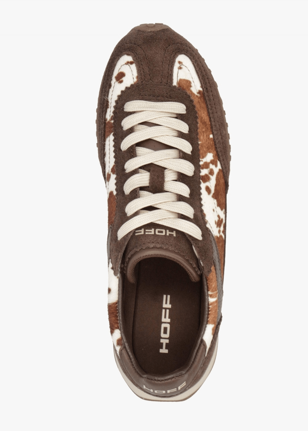 Young Ideas & Henmores -W Bridge MKII Trainer -Brown Cow Print -4