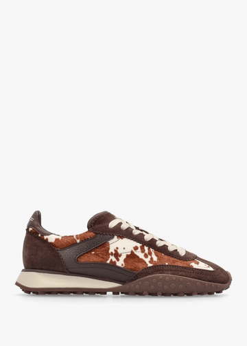 Young Ideas & Henmores -W Bridge MKII Trainer -Brown Cow Print -4
