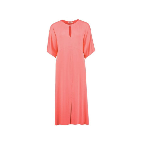 Young Ideas/Henmores - Asta Mid Length Dress - Coral Pink - M