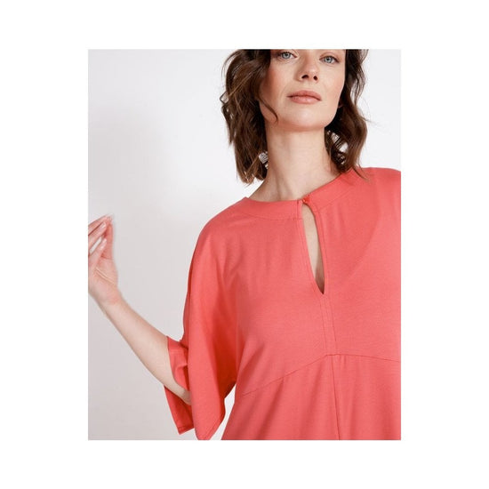 Young Ideas/Henmores - Asta Mid Length Dress - Coral Pink - M