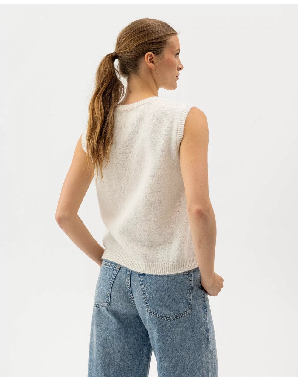 Young Ideas/Henmores - Elsy Vest - Off White - S