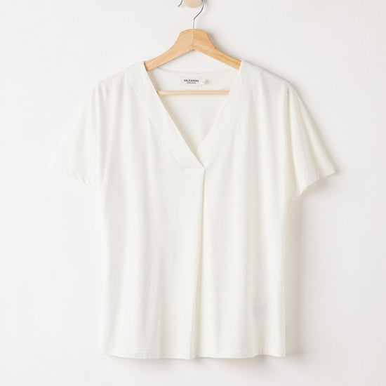 Young Ideas/Henmores - Esther V - Neck Top - Off White - XS