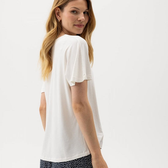 Young Ideas/Henmores - Esther V - Neck Top - Off White - XS