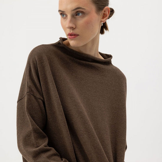 Young Ideas/Henmores - Hulda Sweater - 765 Teak Melange - XS