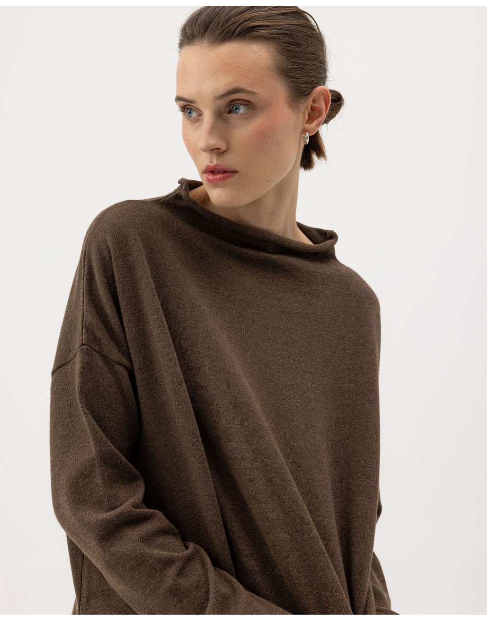 Young Ideas/Henmores - Hulda Sweater - 765 Teak Melange - XS
