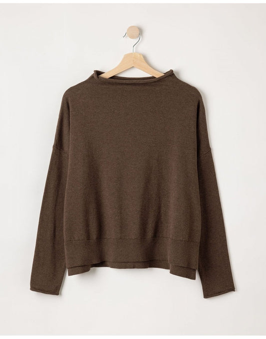 Young Ideas/Henmores - Hulda Sweater - 765 Teak Melange - XS