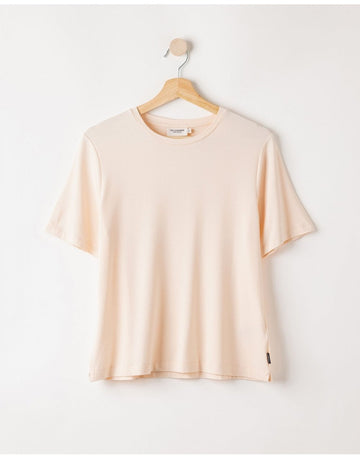 Young Ideas/Henmores - Jennie Jersey Tee - Pale Peach - S
