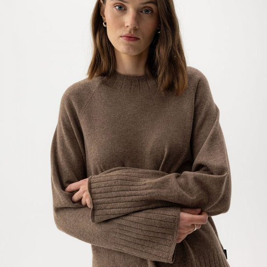 Young Ideas/Henmores - Kristina Raglan - 760 Oak Melange - XS