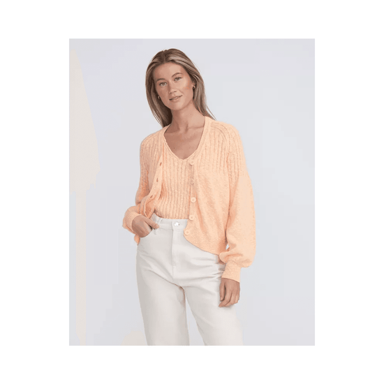 Young Ideas/Henmores - Ladies Lova Cardigan - Pale Apricot - L