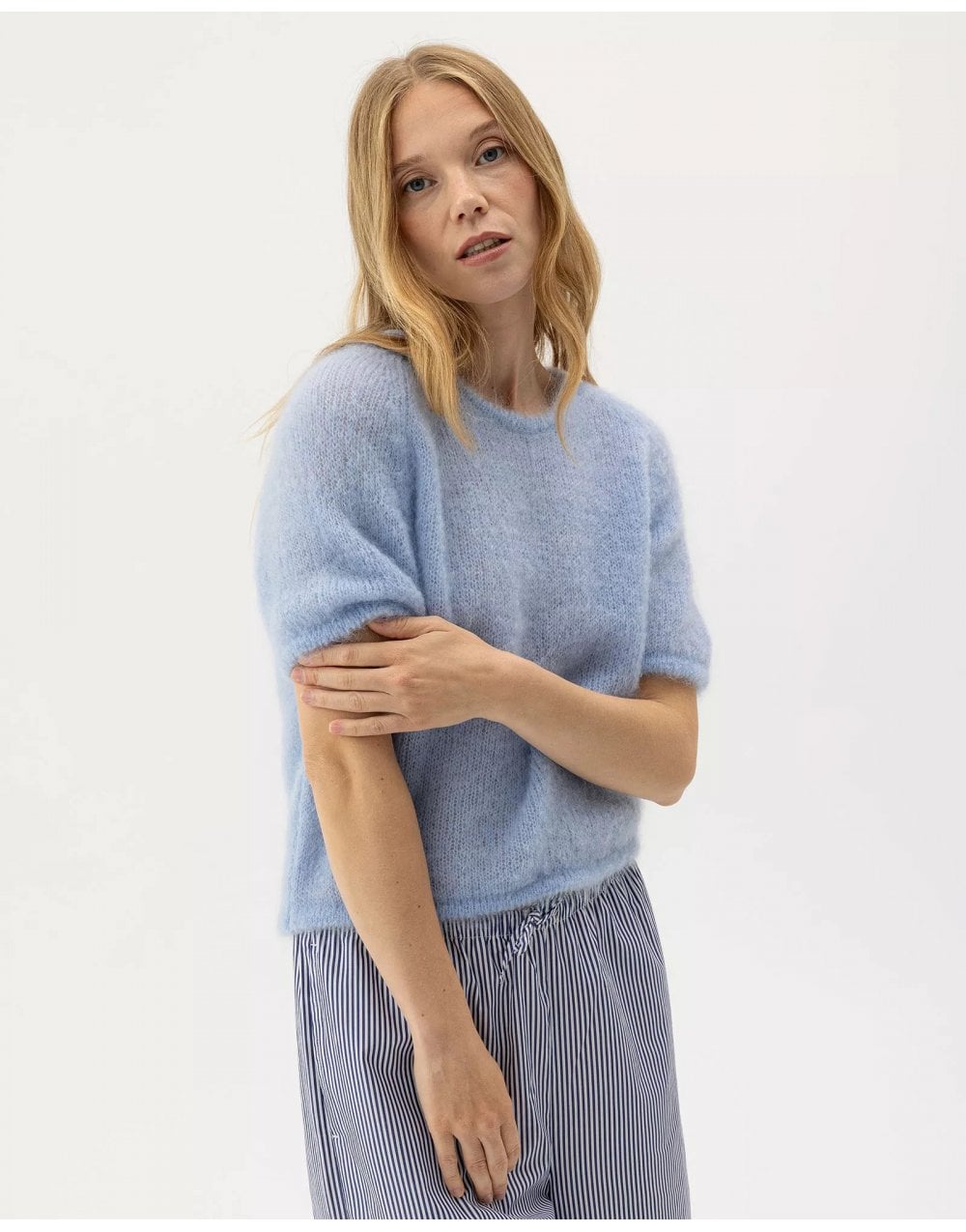 Young Ideas/Henmores - Lilian Top - Light Blue - S