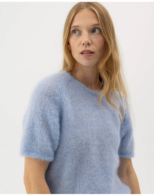 Young Ideas/Henmores - Lilian Top - Light Blue - S