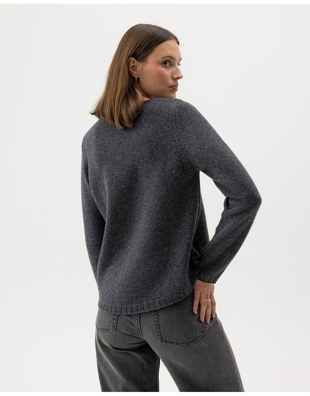 Young Ideas/Henmores - Linda Crew Neck Knit - 105 Crème - XS