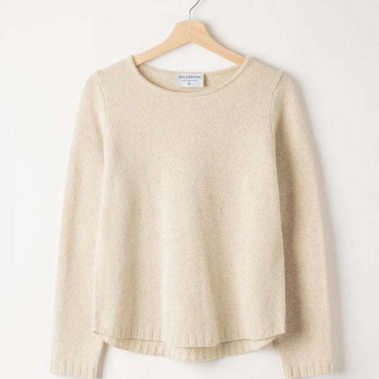 Young Ideas/Henmores - Linda Crew Neck Knit - 105 Crème - XS