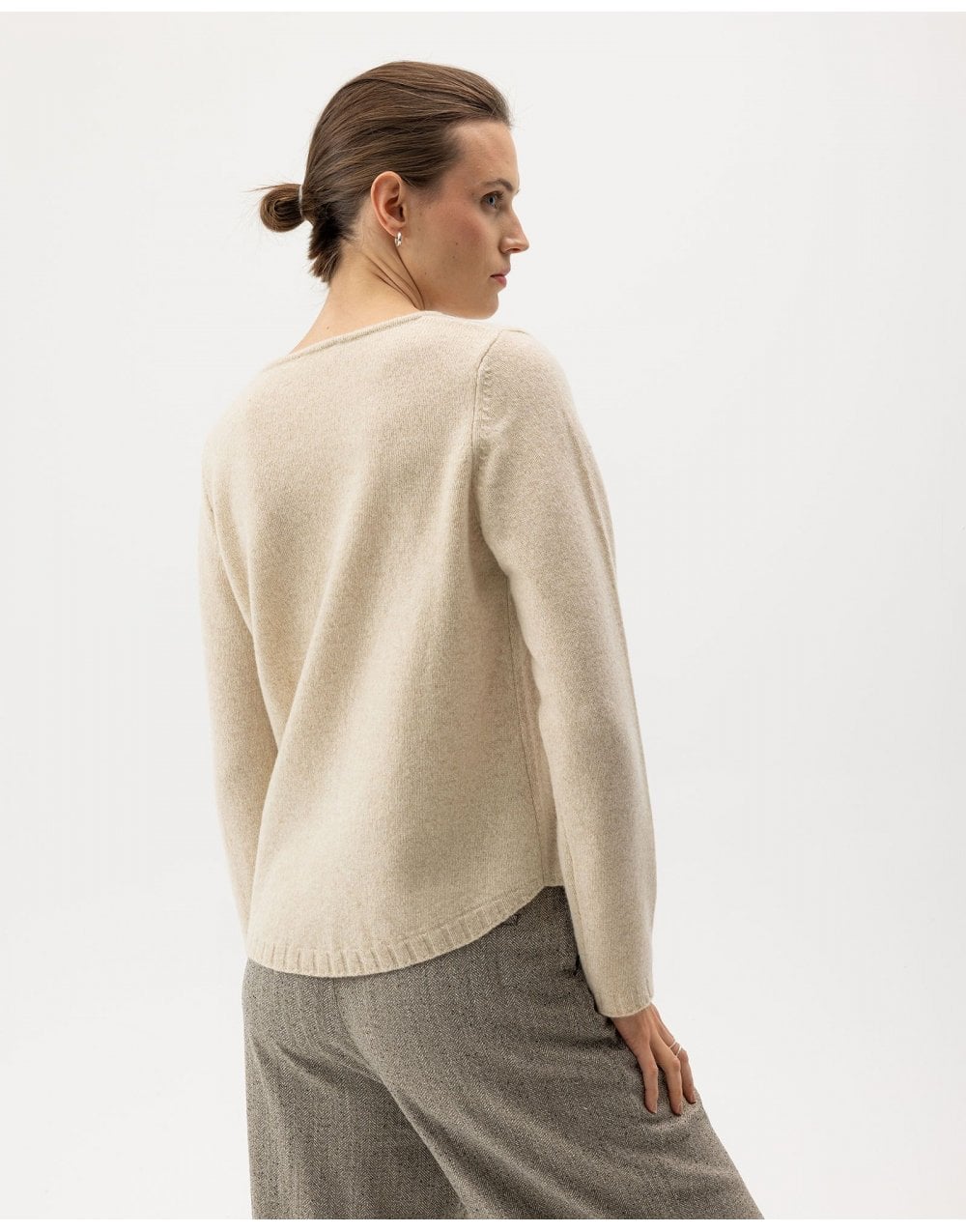 Young Ideas/Henmores - Linda Crew Neck Knit - 105 Crème - XS