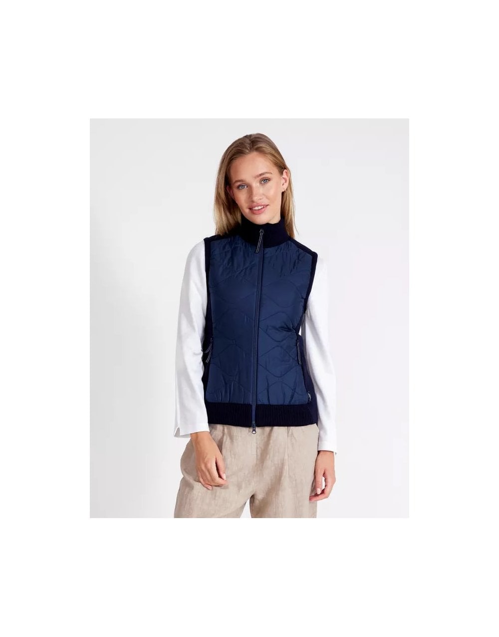 Young Ideas/Henmores - Mary Windproof Vest - Navy - L