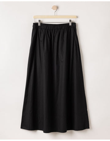 Young Ideas/Henmores - MicaelaCotton Midi Skirt - Black - S