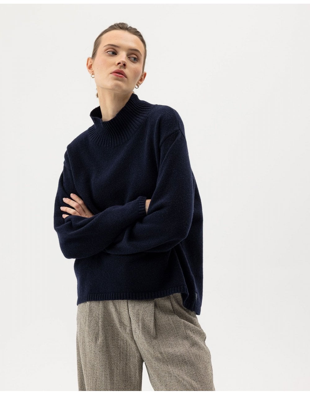 Young Ideas/Henmores - Veronika Turtle Neck Knit - 290 Navy - XS