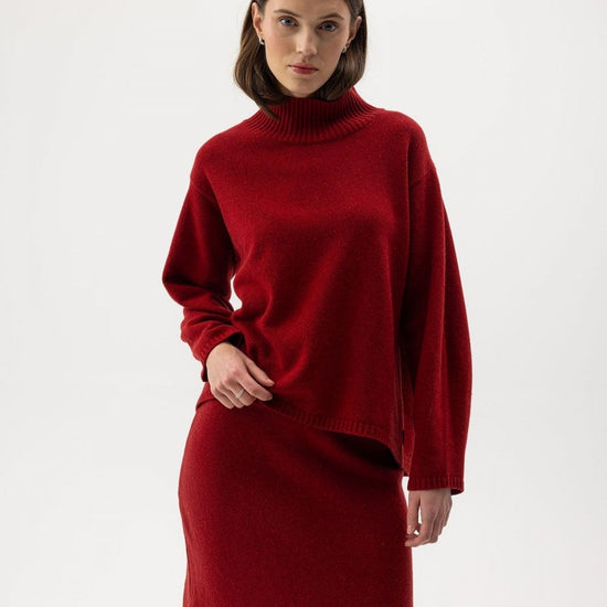 Young Ideas/Henmores - Veronika Turtle Neck Knit - 290 Navy - XS