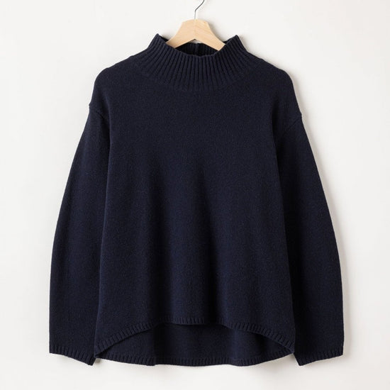 Young Ideas/Henmores - Veronika Turtle Neck Knit - 290 Navy - XS