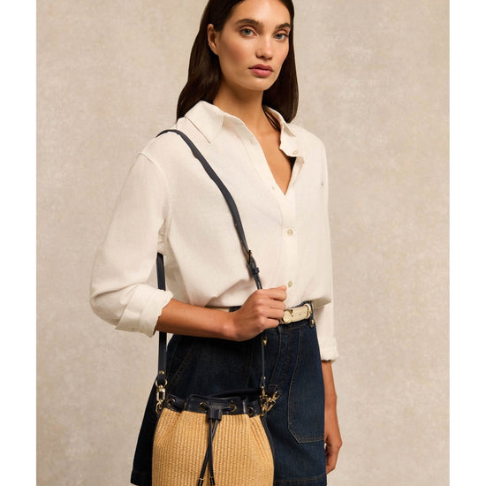 Young Ideas/Henmores - Abbot Bucket Bag - Rattan Navy - OS