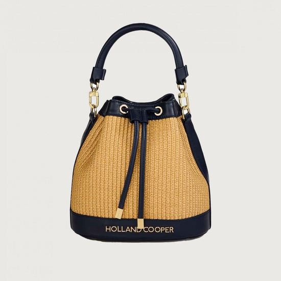 Young Ideas/Henmores - Abbot Bucket Bag - Rattan Navy - OS