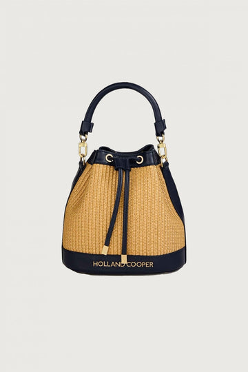 Young Ideas/Henmores - Abbot Bucket Bag - Rattan Navy - OS
