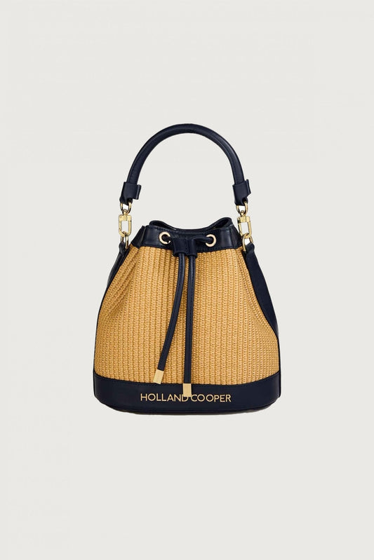 Young Ideas/Henmores - Abbot Bucket Bag - Rattan Navy - OS