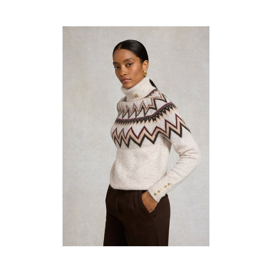 Young Ideas/Henmores - Alice Roll Neck Knit - Barley - S