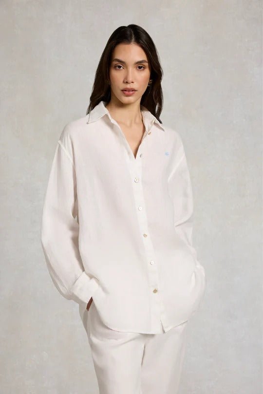 Young Ideas & Henmores - Amalfi Linen Shirt - White - S