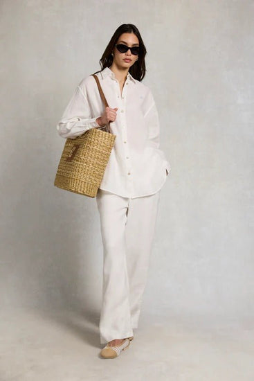 Young Ideas & Henmores - Amalfi Linen Shirt - White - S