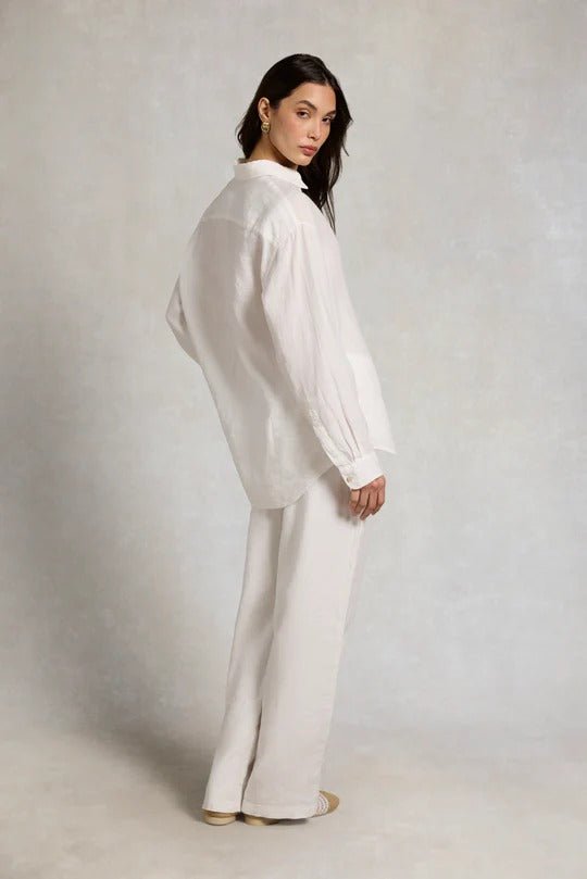 Young Ideas & Henmores - Amalfi Linen Shirt - White - S