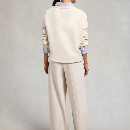 Young Ideas & Henmores - Appaloosa Crew Neck Sweat - Ecru - XS