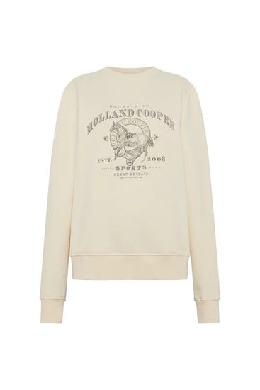 Young Ideas & Henmores - Appaloosa Crew Neck Sweat - Ecru - XS