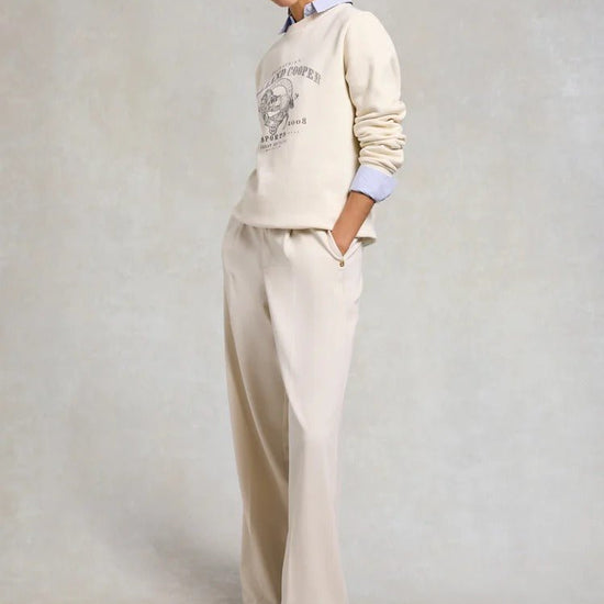 Young Ideas & Henmores - Appaloosa Crew Neck Sweat - Ecru - XS