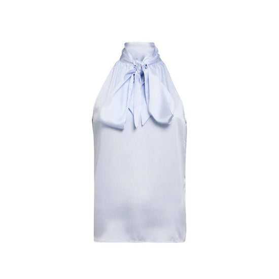 Young Ideas & Henmores - Ariella Sleeveless Blouse - Sky Stripe - 8