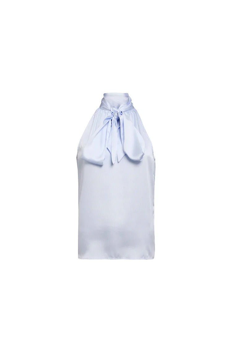 Young Ideas & Henmores - Ariella Sleeveless Blouse - Sky Stripe - 8