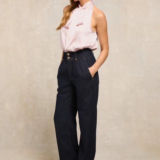 Young Ideas & Henmores - Ariella Sleeveless Blouse - Blush - 8