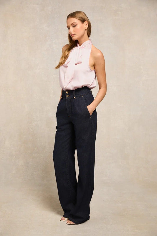 Young Ideas & Henmores - Ariella Sleeveless Blouse - Blush - 8
