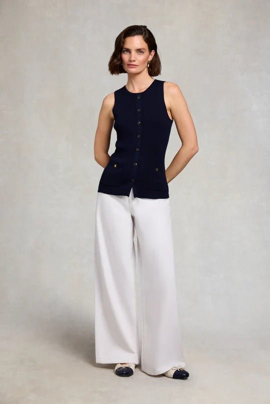Young Ideas & Henmores - Aubrey Knitted Tank - Ink Navy - XS