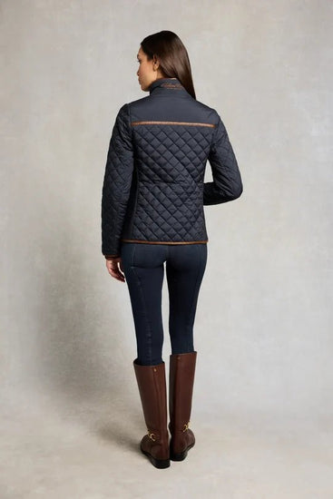 Young Ideas & Henmores -Boughton Diamond Quilt Jacket -Ink Navy -L