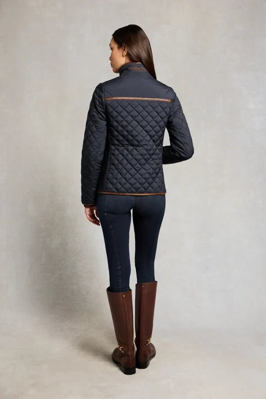 Young Ideas & Henmores -Boughton Diamond Quilt Jacket -Ink Navy -L