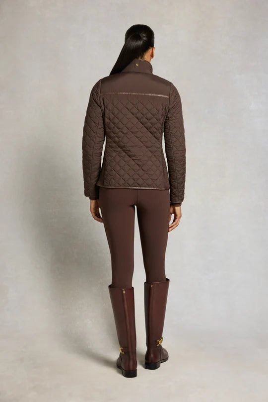 Young Ideas & Henmores -Boughton Diamond Quilt Jacket -Walnut -L