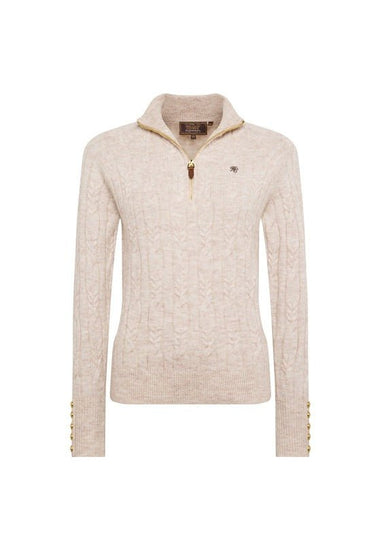 Young Ideas/Henmores - Bridget Quarter Zip Knit - Barley - XS