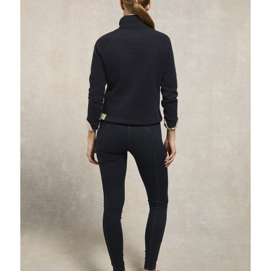 Young Ideas/Henmores - Burford Quarter Zip Neck Sweat - Ink Navy - XS