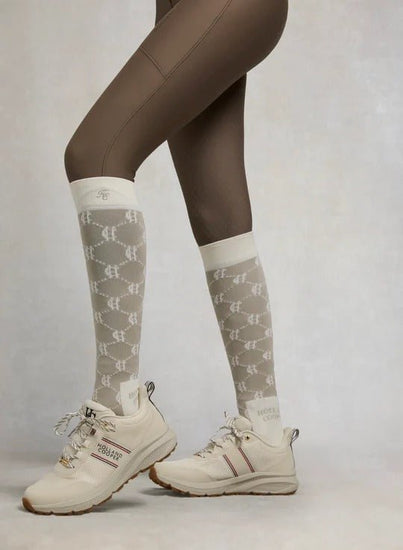Young Ideas & Henmores - Burghley Waterproof Trainer - Ecru - 4